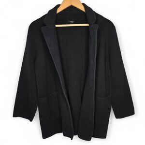 Quince Organic Cotton Open Front Cardigan Women's Drop Pocket Everyday Casual S